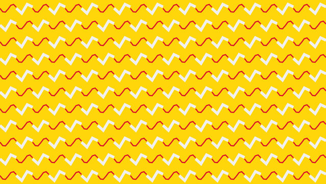 Bright Yellow Zigzag Pattern Background vector background
