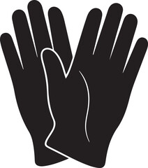 Obraz premium Icon of protective gloves.