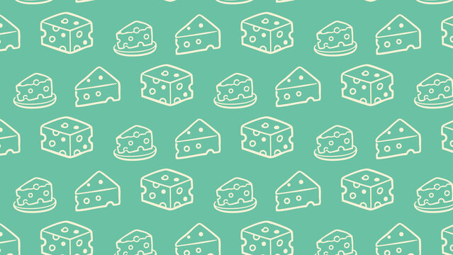 Mouse vector cheese pattern 