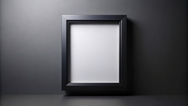 Minimalist Isolated Black Picture Frame , dark, empty space,  dark, empty space, decor, void, minimalist