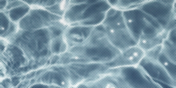 Blue and white water ripples light surface overlay background. 3d clear ocean surface pattern with reflection effect backdrop. Marble desaturated texture.