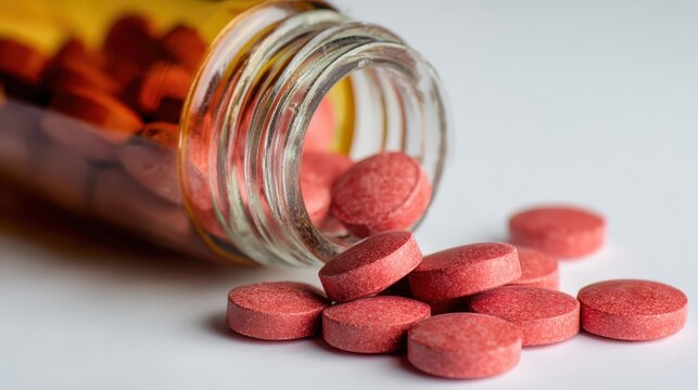 Sublingual Tablets Angina Relief Medication Professional Medical Cardiology Healthcare Concept