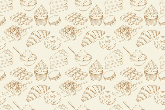 Sweet Candy Dessert Treat Pattern