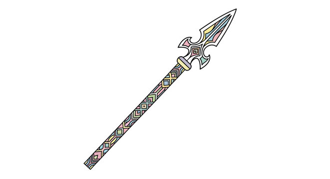 Ancient Metallic Decorative Sword Weapon.