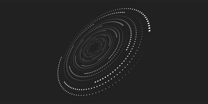 Spiral sound wave rhythm line dynamic abstract vector background. EPS 10