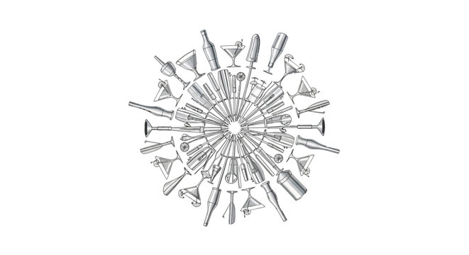 Vector illustration of a bartender expertise icon design for World Bartender Day with a business background