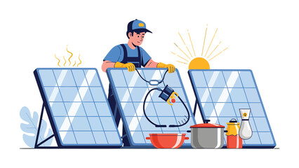 Solar Panel Technician: A skilled technician diligently installs and maintains solar panels, harnessing the power of the sun and advancing sustainable energy solutions.