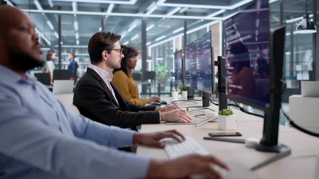 Software Engineers Developing Security Computer Software
