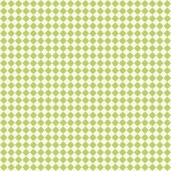Fototapeta premium Seamless soft green and ivory geometric diamond grid pattern. Modern tiling background for wallpaper, packaging, textile, branding, and web design.