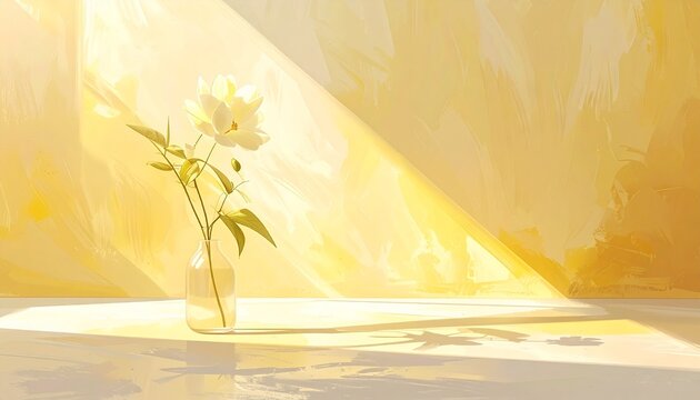 Minimal pale yellow pastel background with soft light gradient