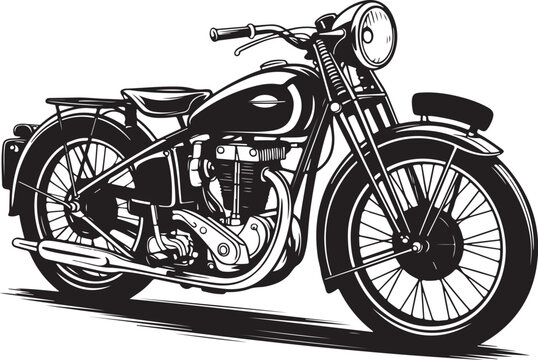 Motorcycle blueprint and engine diagram