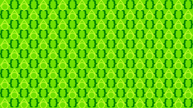 Abstract Green Geometric Seamless Pattern Background vector background