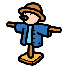 Obraz premium scarecrow illustration