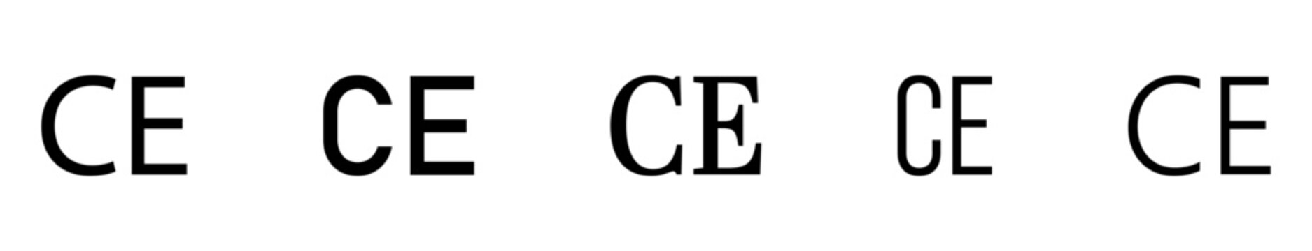 CE mark icons