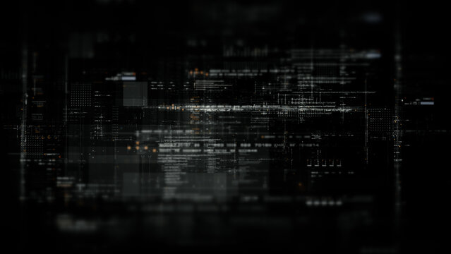 Futuristic digital data network with glowing cyber interface grids and dynamic light streams representing artificial intelligence, cybersecurity, fintech systems, blockchain infrastructure, and cloud 