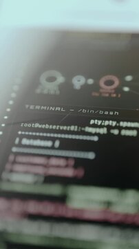 Live terminal with real penetration test commands nmap, Log4Shell exploit, MySQL enumeration, CrackMapExec, Ethical hacking dashboard