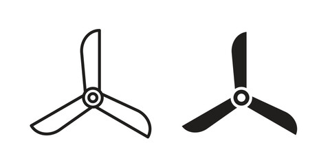 Airscrew icon in line design. editable stroke icon vector. EPS10 © rocky