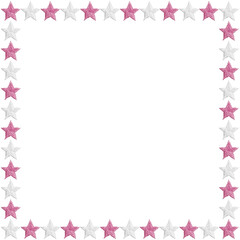 Obraz premium 手刺繍の星のフレーム