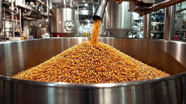 Grain processing in industrial setting