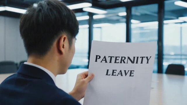 Paternity leave. Worker.