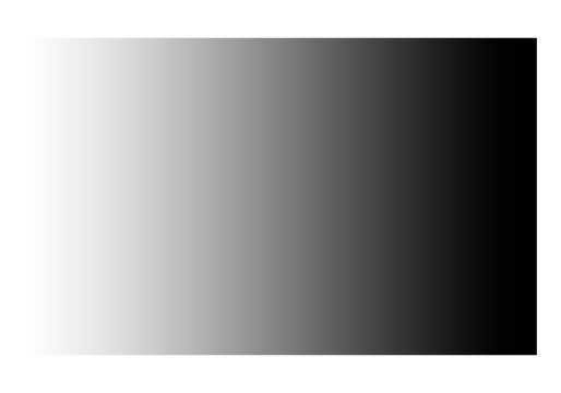 Rect&aacute;ngulo con degradado lineal suave de blanco a negro 
