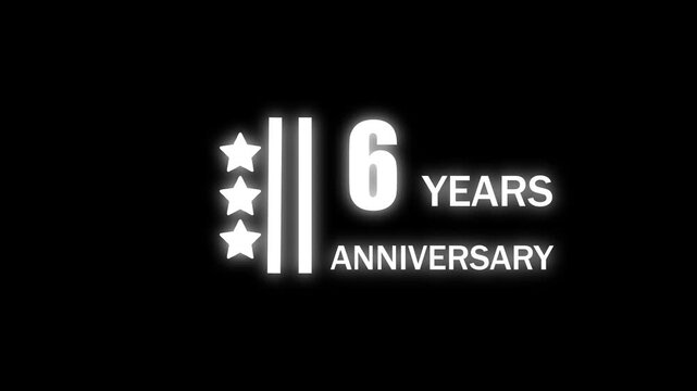 Celebration Milestone 116th Anniversary Countdown Sparkling Stars Glittering Text Dark Background 116 years celebration