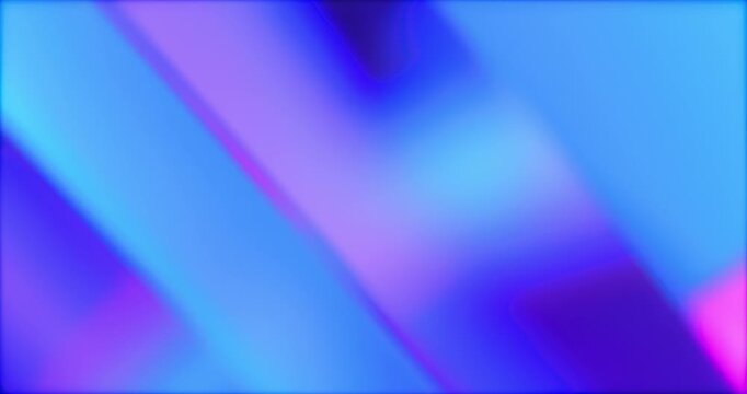 Colorful Gradient Stripes. Abstract video with smooth flowing bands in blue, pink, orange and yellow gradients.Lots of different colors and tones. In the style of light leaks - real effect.