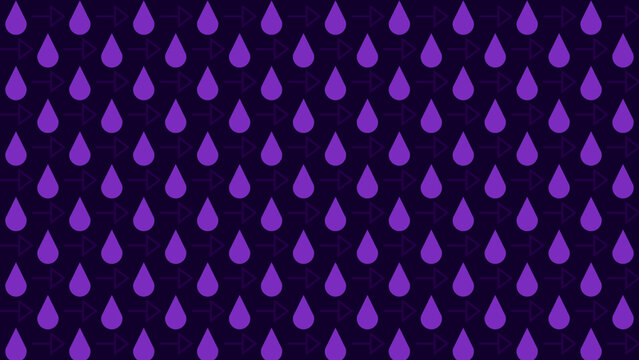 Purple Rain Drop Pattern on Dark Background vector background