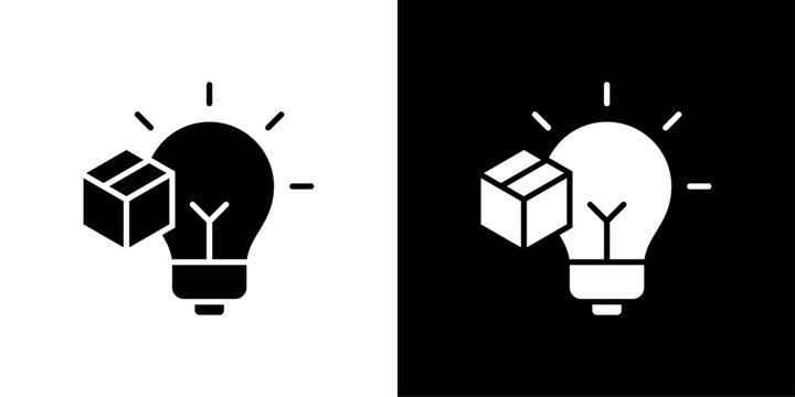 Innovation Icon Sheet Black And White