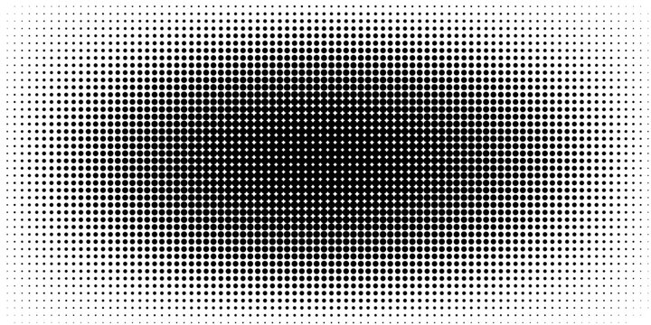 Dotted halftone gradient texture. Fading polka dot background. Repeated dots gradation pattern background. Black vanishing comic pop art overlay backdrop. eps 10