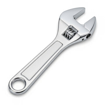 Adjustable wrench tool on a clean white background