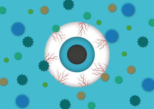 Hay fever, conceptual illustration