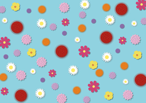 Hay fever, conceptual illustration