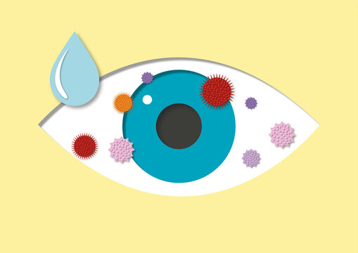 Hay fever relief, conceptual illustration