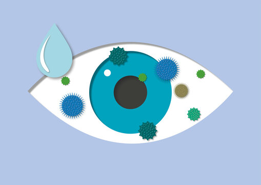 Hay fever relief, conceptual illustration