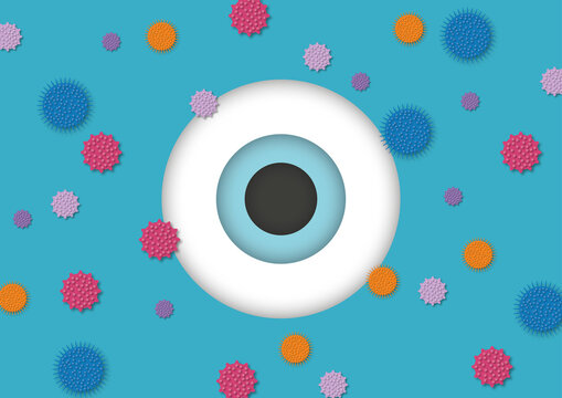 Hay fever, conceptual illustration