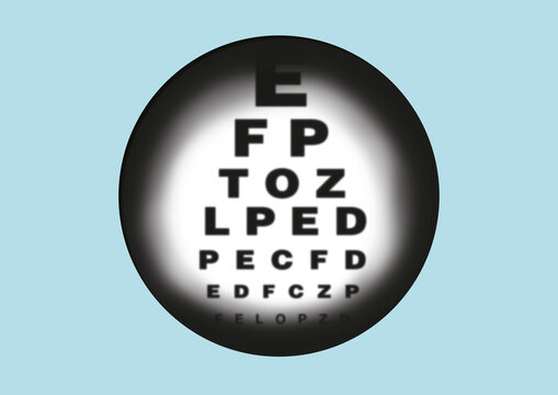 Impaired vision, conceptual illustration