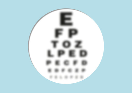 Eye test, conceptual illustration