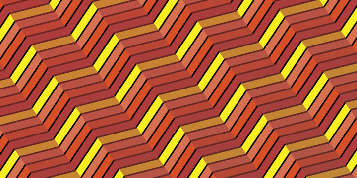 Retro zig zag pattern background vector