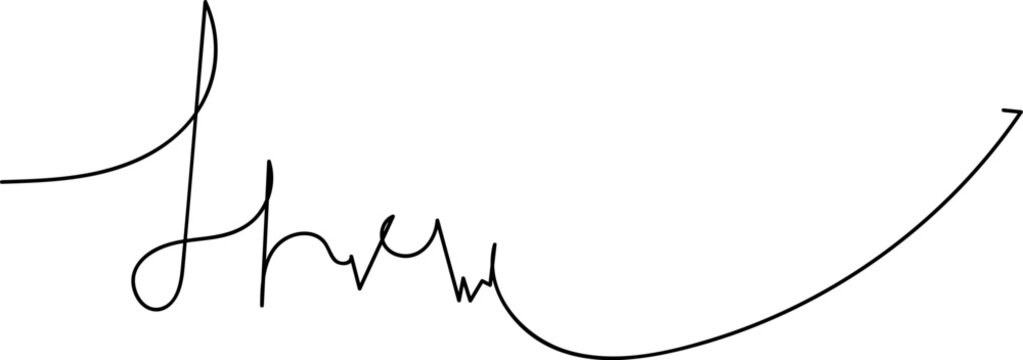 Signatures. Vector isolated collection. Handwritten signature. Abstract autograph. 