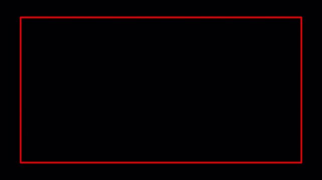 flat outline rectangle shape animation in transparent background line drawing style motion graphic in 4K animation with alpha channel 