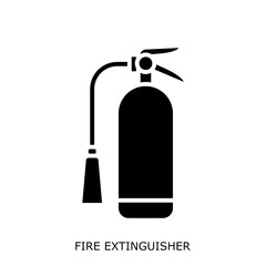 Obraz premium Health Safety Environment(HSE) glyph FireExtinguisher glyph design concept