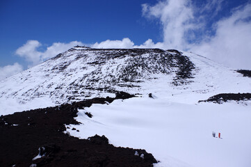 Neige sur l'Etna en Sicile  © Gwenaelle.R