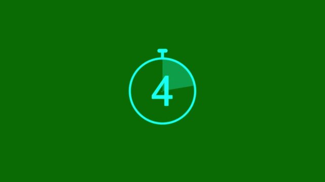 Clock countdown timer 20 seconds animation. Countdown timer from 0 to 20 seconds real time. 20 seconds countdown timer watch concept.