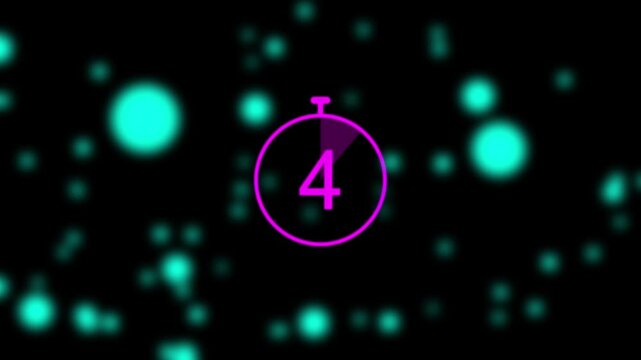 Clock countdown timer 40 seconds animation. Countdown timer from 0 to 40 seconds real time. 40 seconds countdown timer watch concept.