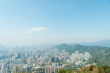 Fototapeta premium 香港 飛鵝山からの景色