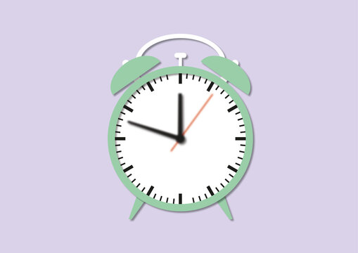 Alarm clock, illustration.