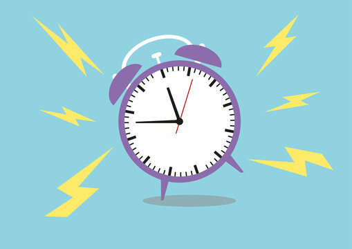 Alarm clock, illustration.