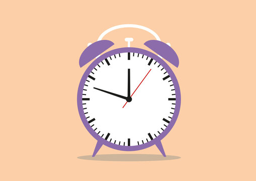 Alarm clock, illustration.