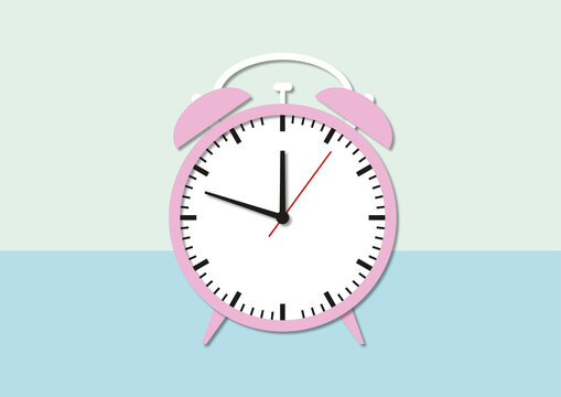 Alarm clock, illustration.